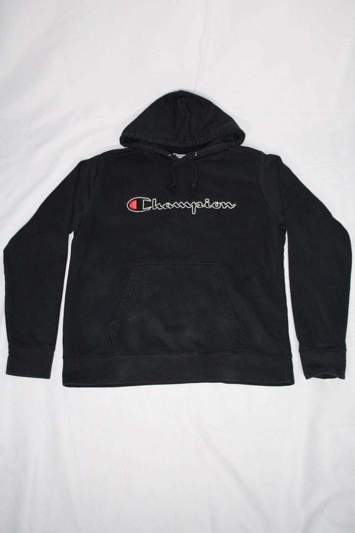 Vintage Champion Embroidered Hoodie (L)