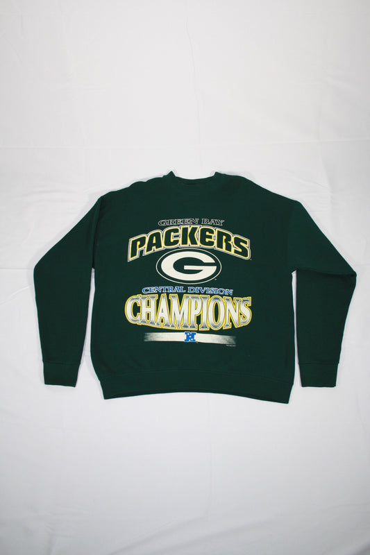 Vintage Green Bay Packers Champions Printed Sweater (L)