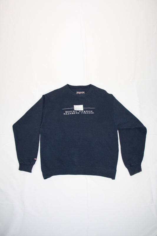 Vintage Mount Vernon Nazarene College Embroidered Sweater (L)