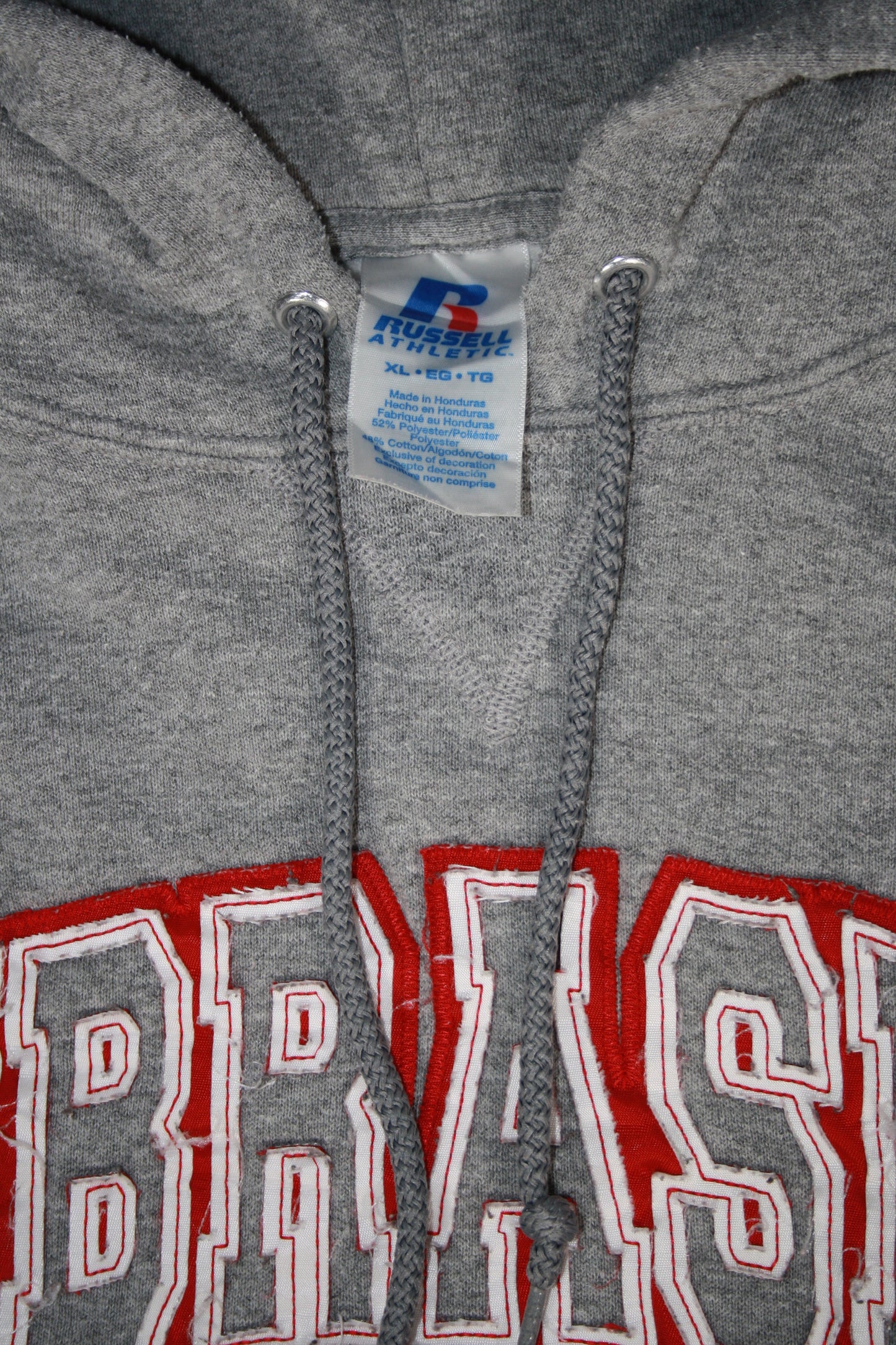 Vintage Nebraska Huskers Embroidered Hoodie (XL)
