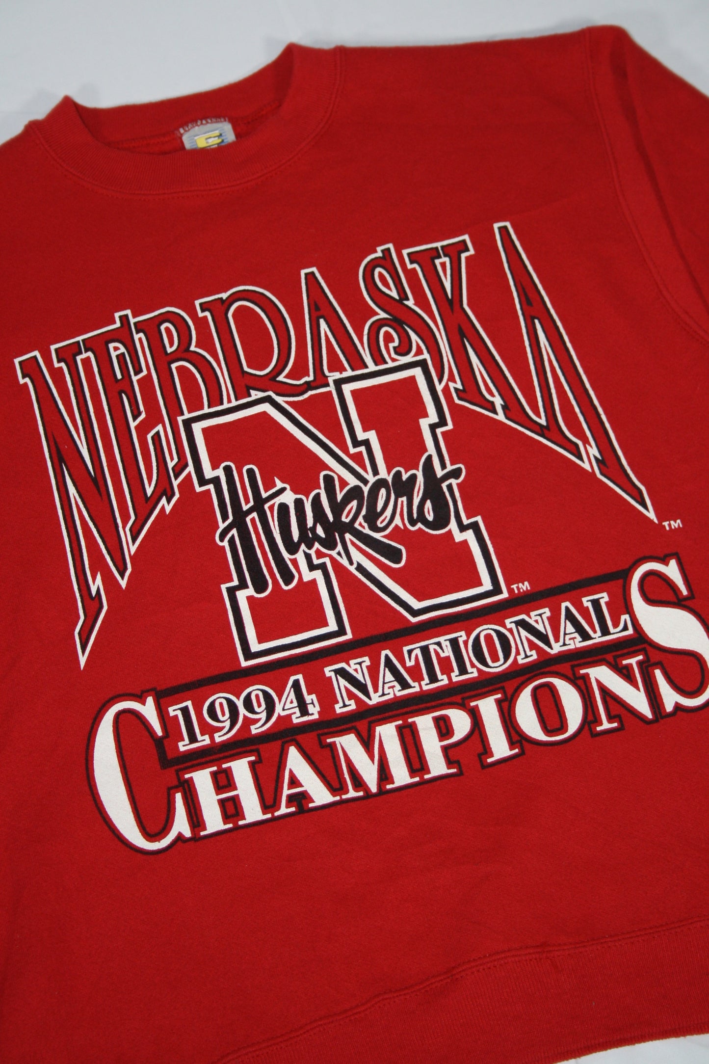 Vintage Nebraska Huskers 1994 Champions Printed Sweater (M)