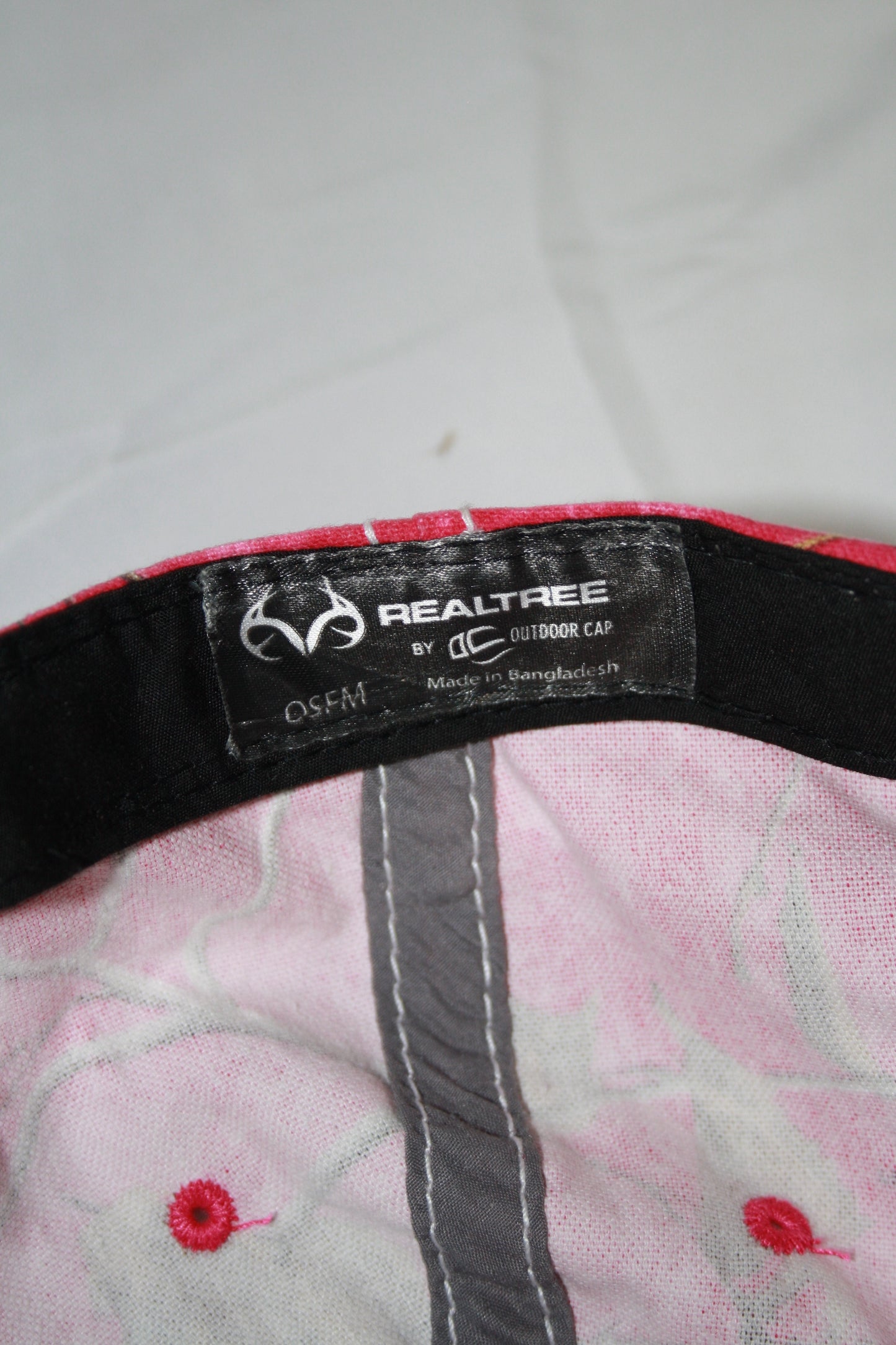 Vintage Distressed Pink Realtree Cap