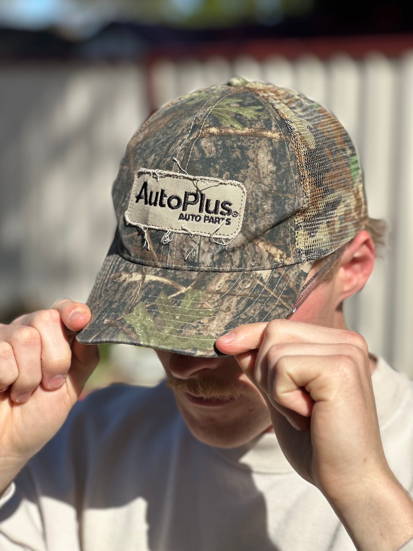 Vintage Auto Plus Camo Cap