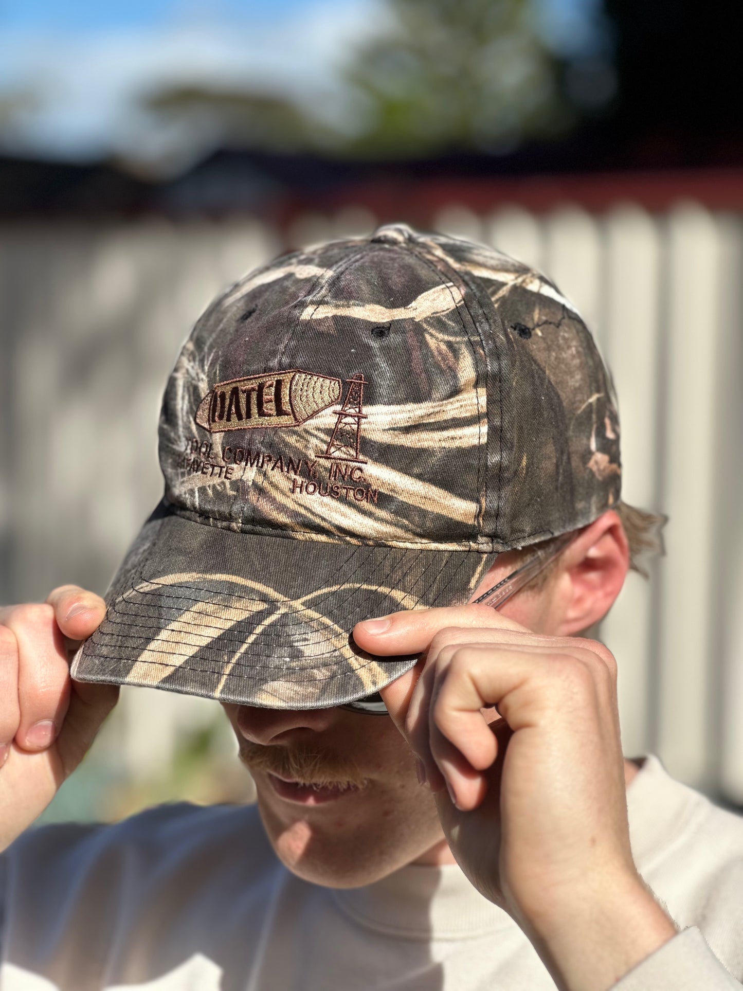 Vintage Datel Tool Company Camo Hat Cap