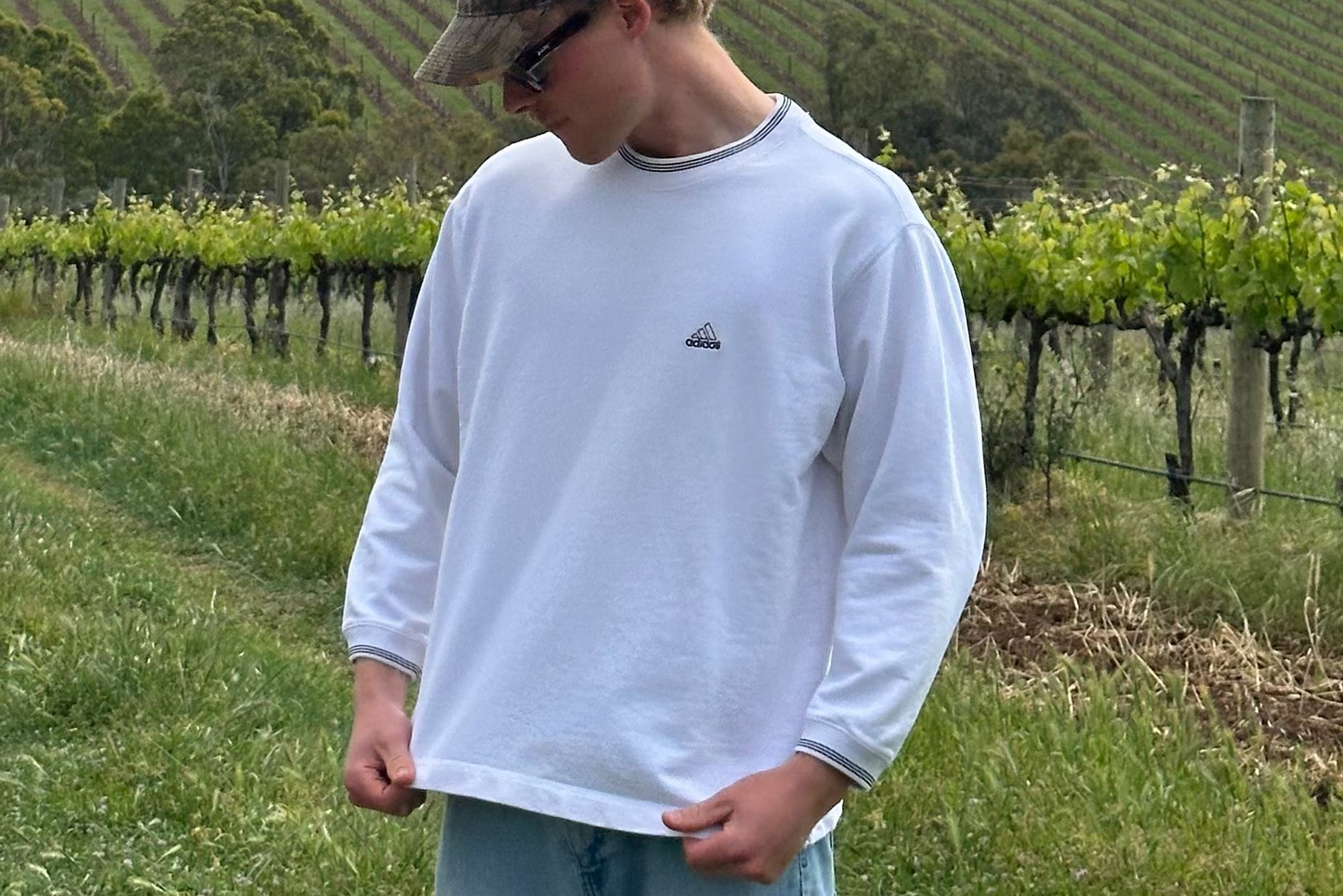 Vintage Adidas Embroidered Sweater (M)