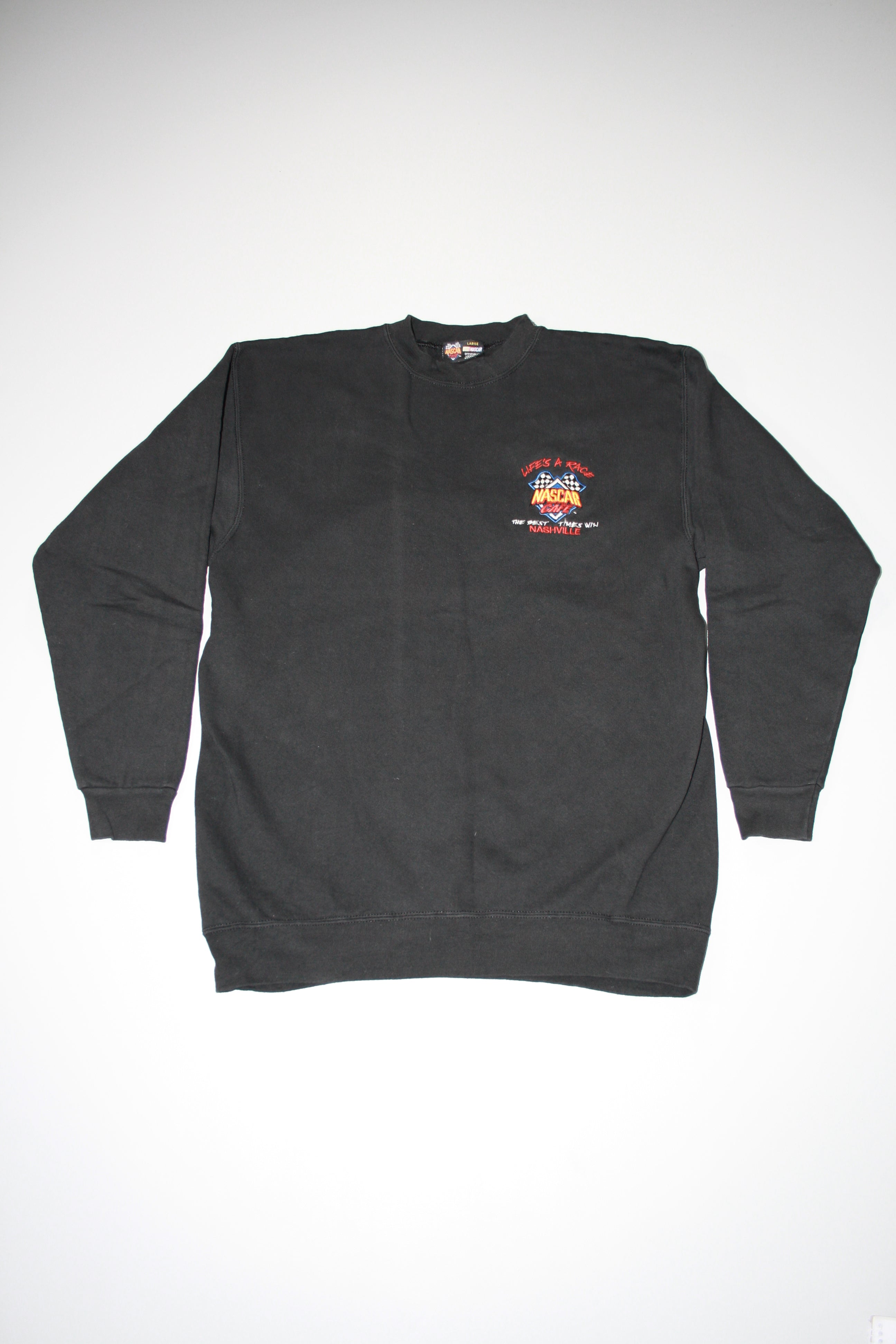 Vintage Nascar Cafe Embroidered Sweater (L)