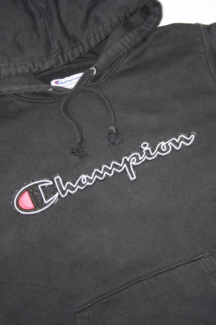 Vintage Champion Embroidered Hoodie (L)