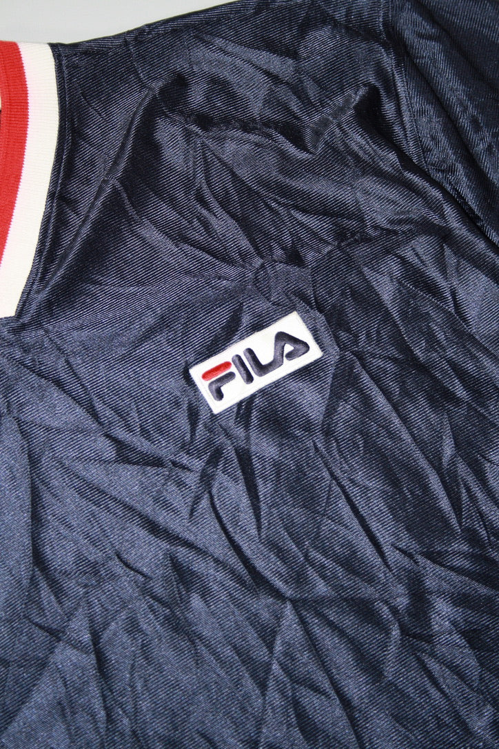 Vintage 90's Fila Mesh Embroidered Tee (XL)
