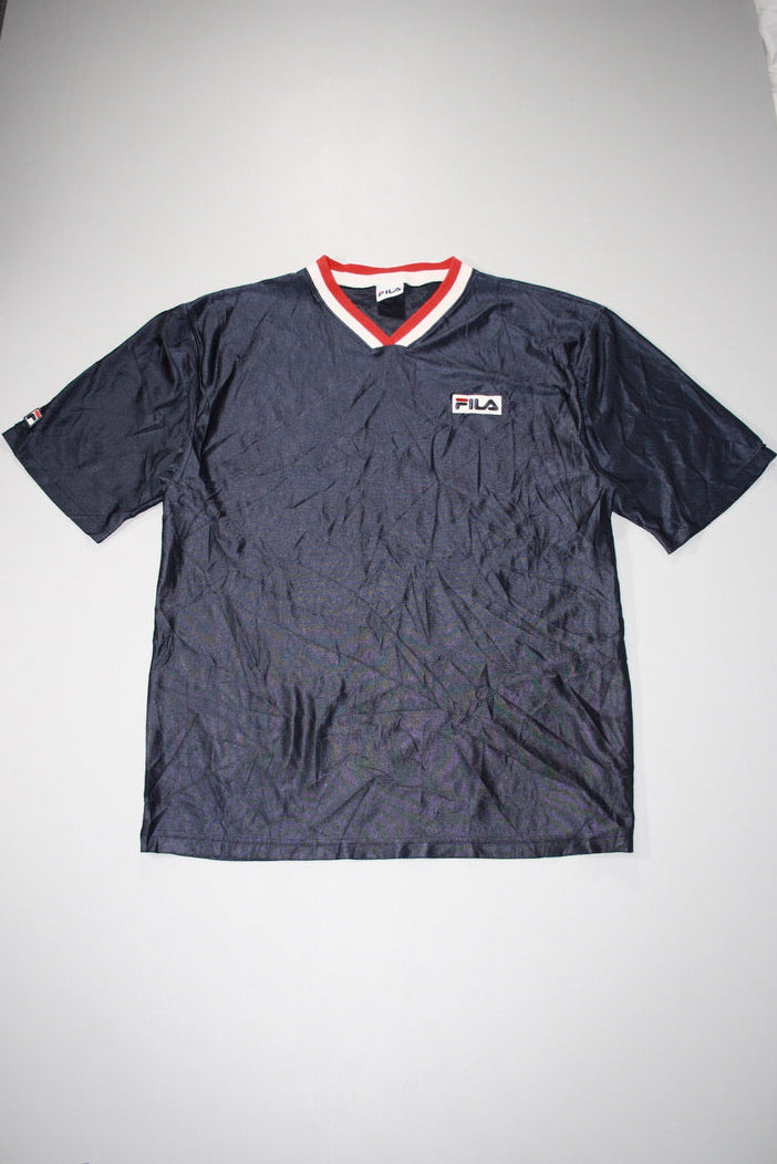 Vintage 90's Fila Mesh Embroidered Tee (XL)