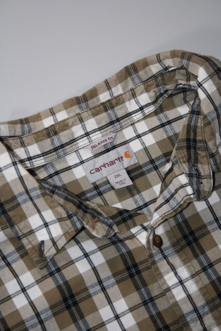 Vintage Carhartt Button Up Shirt (2XL)