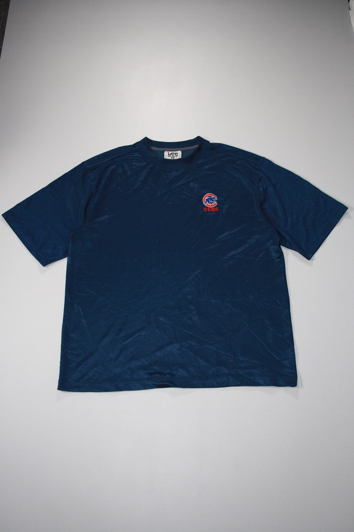 Vintage 90's Chicago Cubs Mesh Embroidered Tee (XL)