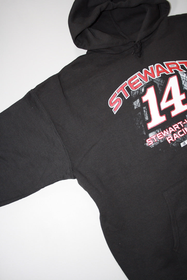Vintage Stewart '14' Nascar Printed Hoodie (2XL)