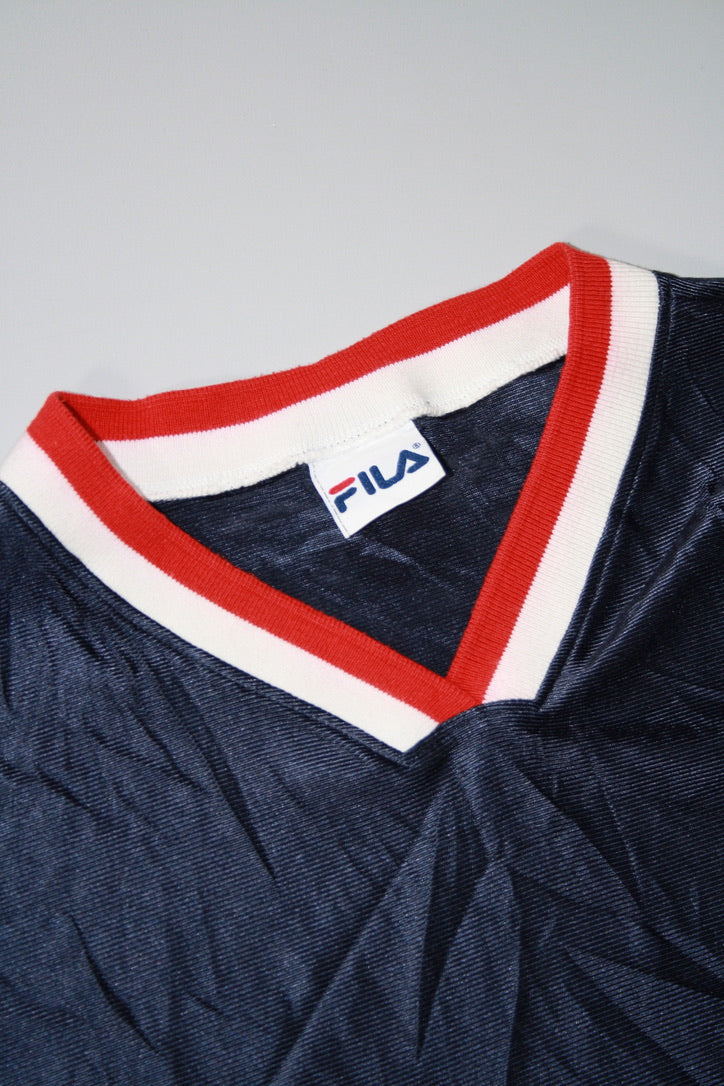 Vintage 90's Fila Mesh Embroidered Tee (XL)