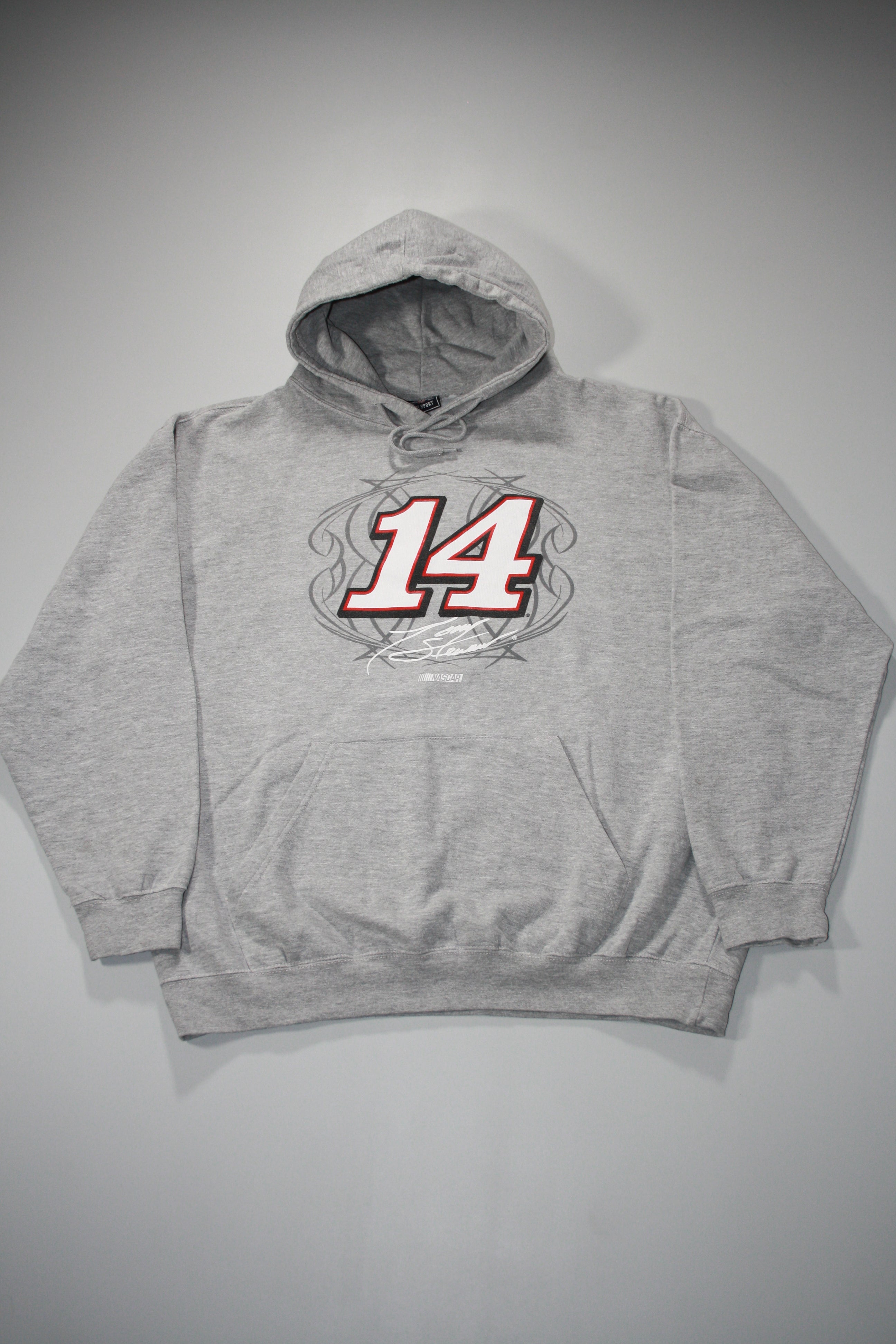Vintage Tony Stewart '14' Nascar Printed Hoodie (L)