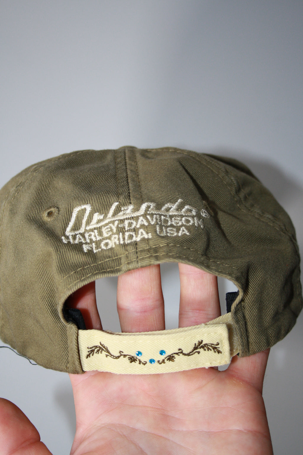 Vintage Harley Davidson Embroidered Cap