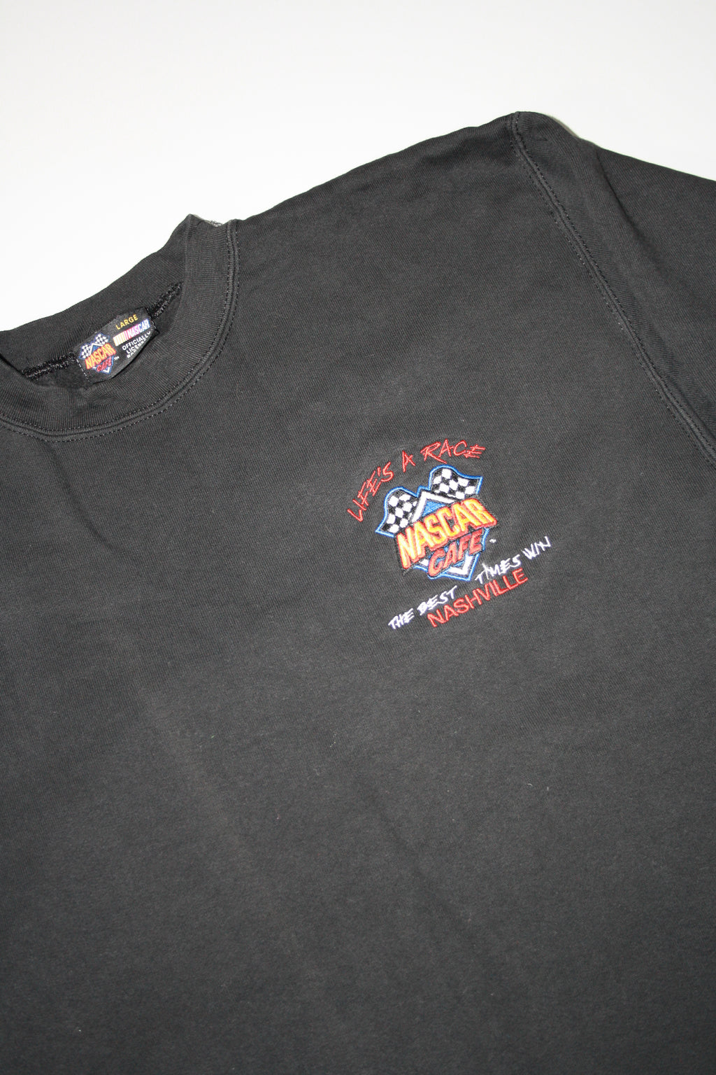 Vintage Nascar Cafe Embroidered Sweater (L)