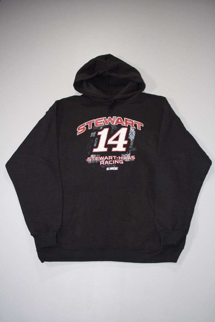 Vintage Stewart '14' Nascar Printed Hoodie (2XL)