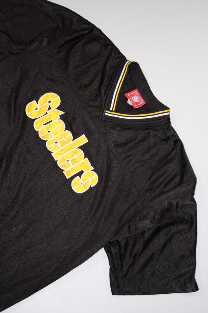 Vintage 90's Steelers Mesh Embroidered Tee (XL)