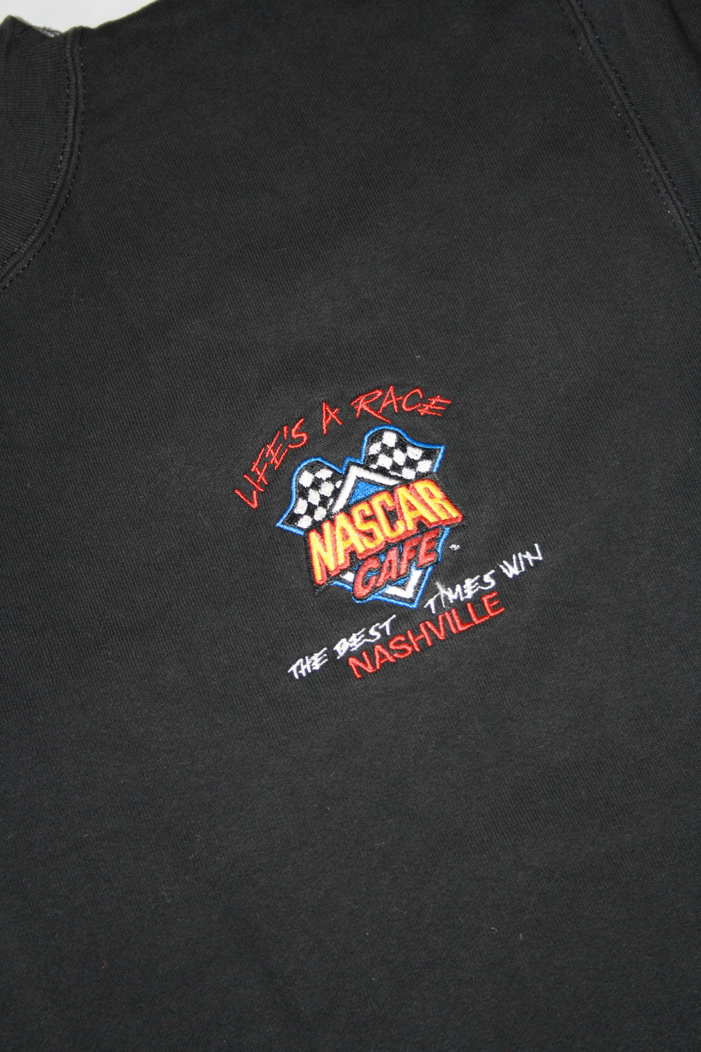 Vintage Nascar Cafe Embroidered Sweater (L)