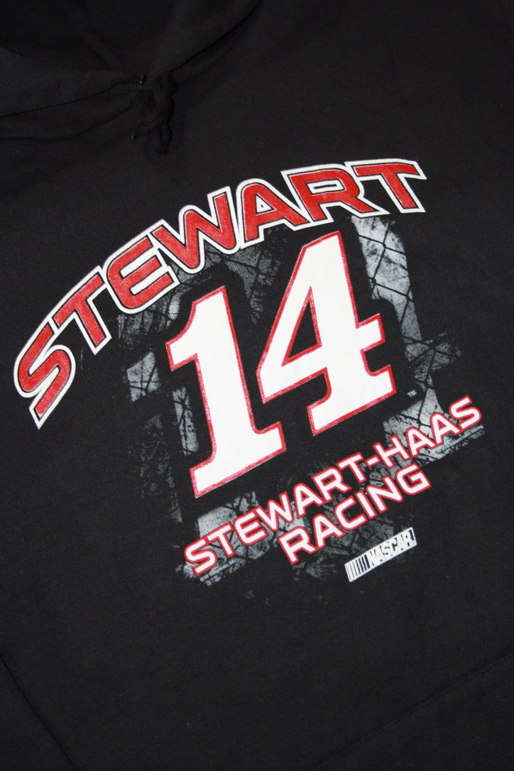 Vintage Stewart '14' Nascar Printed Hoodie (2XL)