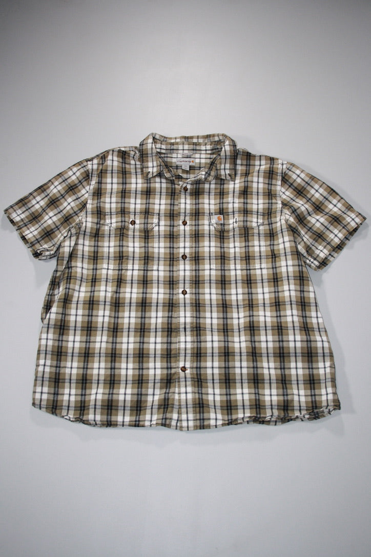 Vintage Carhartt Button Up Shirt (2XL)