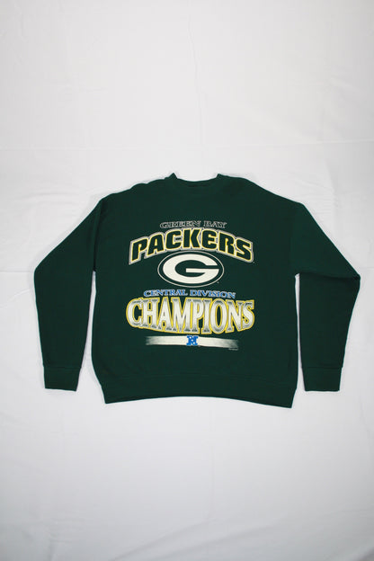 Vintage Green Bay Packers Champions Printed Sweater (L)