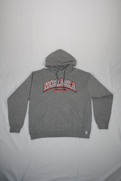 Vintage Nebraska Huskers Embroidered Hoodie (XL)