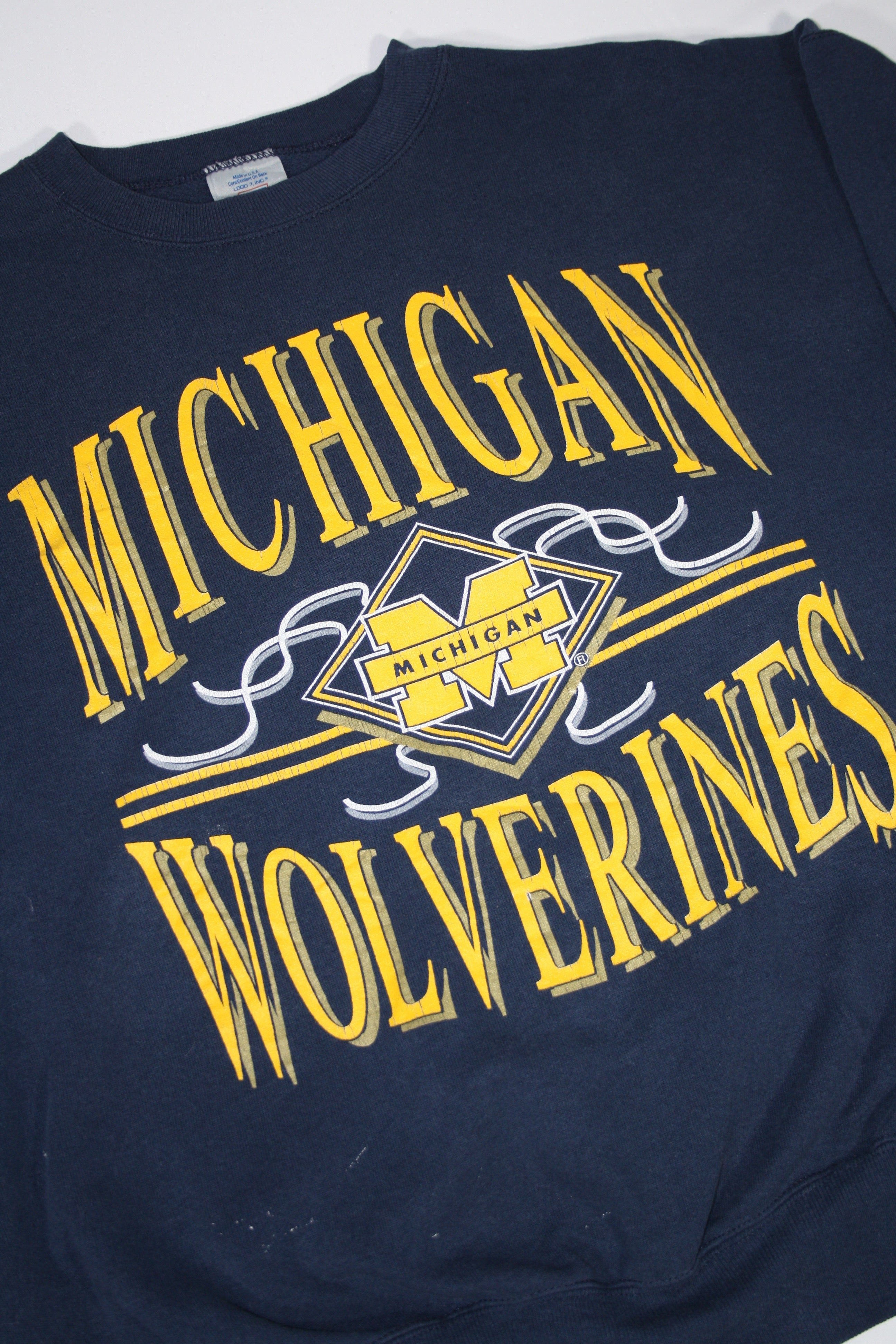 Vintage Michigan Wolverines Printed Sweater (XL)