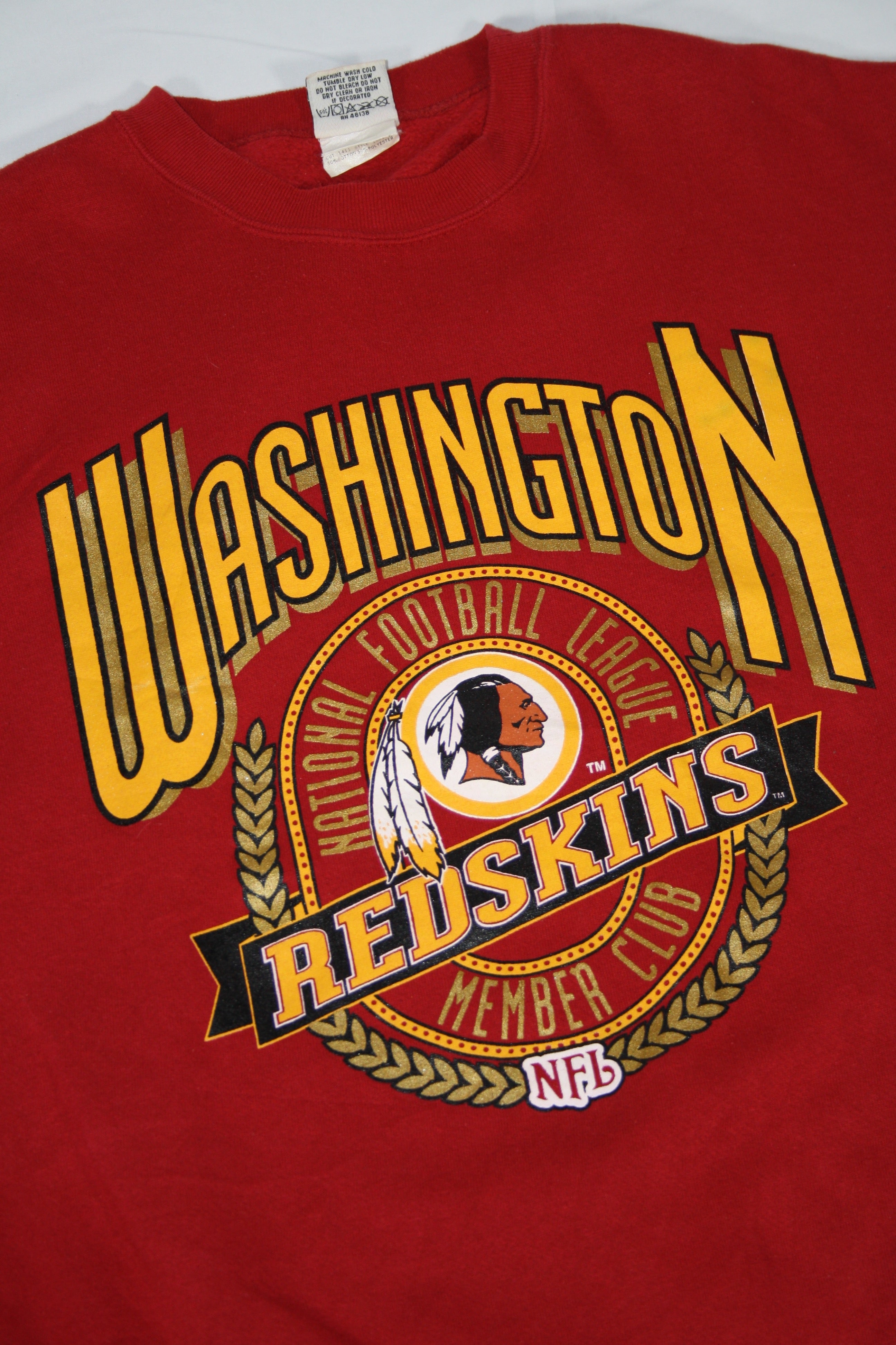 Vintage Washington Redskins Printed Sweater (XL)