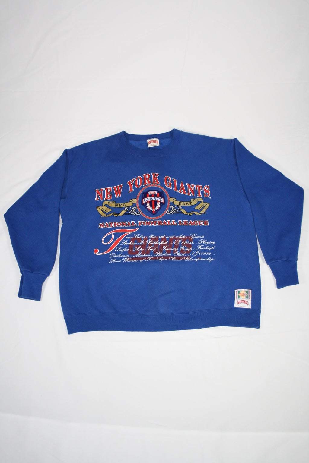 New York Giants Printed/Embroidered Sweater (XL)