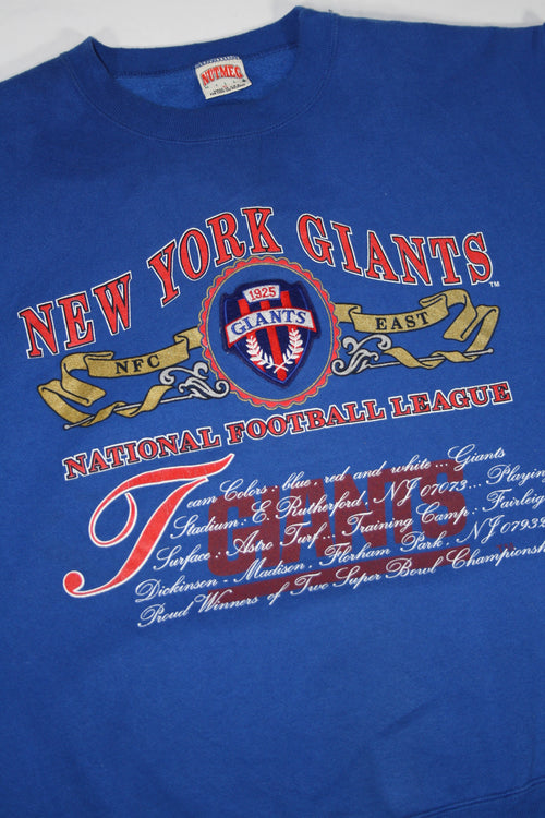 New York Giants Printed/Embroidered Sweater (XL)