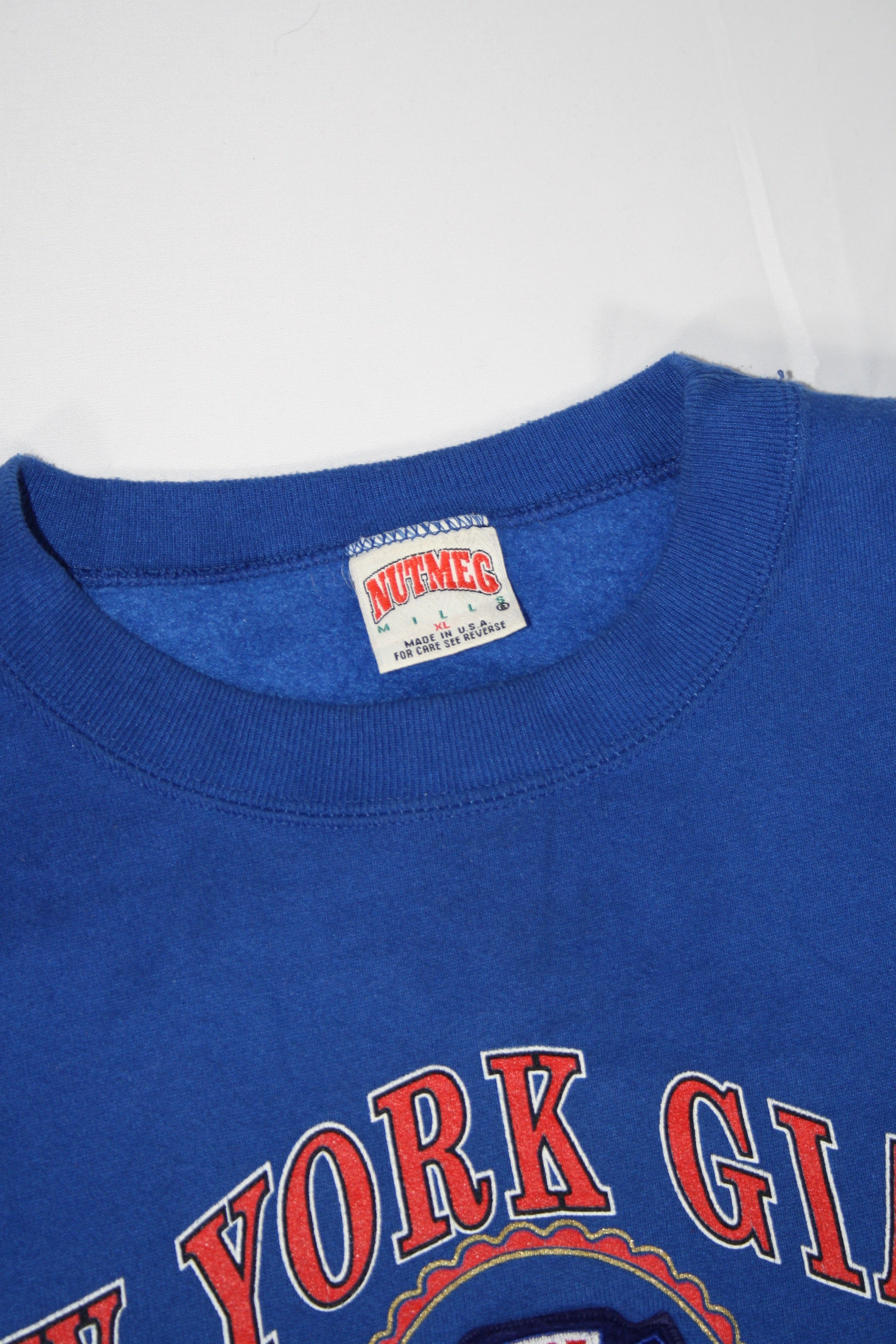 New York Giants Printed/Embroidered Sweater (XL)