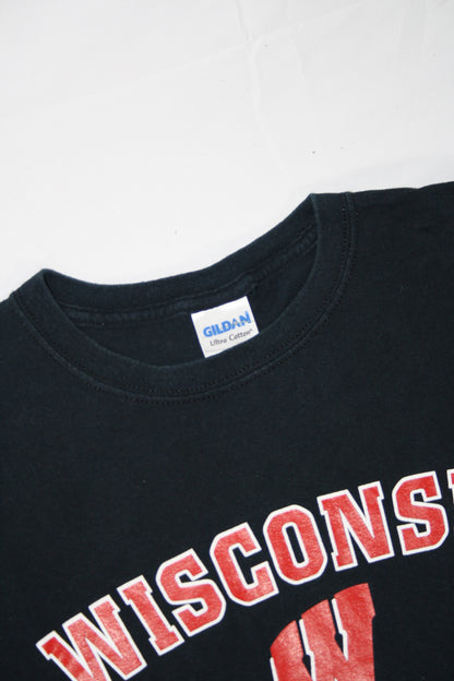 Vintage Wisconsin Basketball Printed Tee (XL)