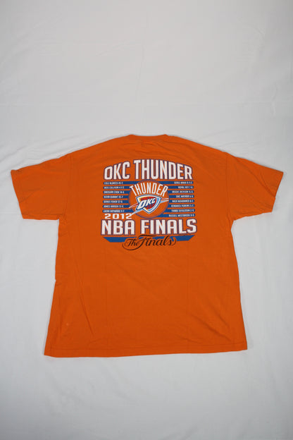 Vintage OKC Thunder 2012 Playoffs Printed Tee (XL)