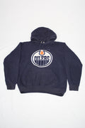 Vintage Edmonton Oilers Embroidered Hoodie (M)