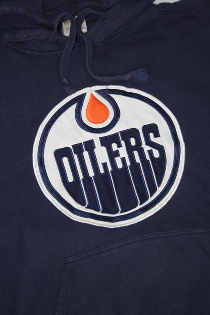 Vintage Edmonton Oilers Embroidered Hoodie (M)