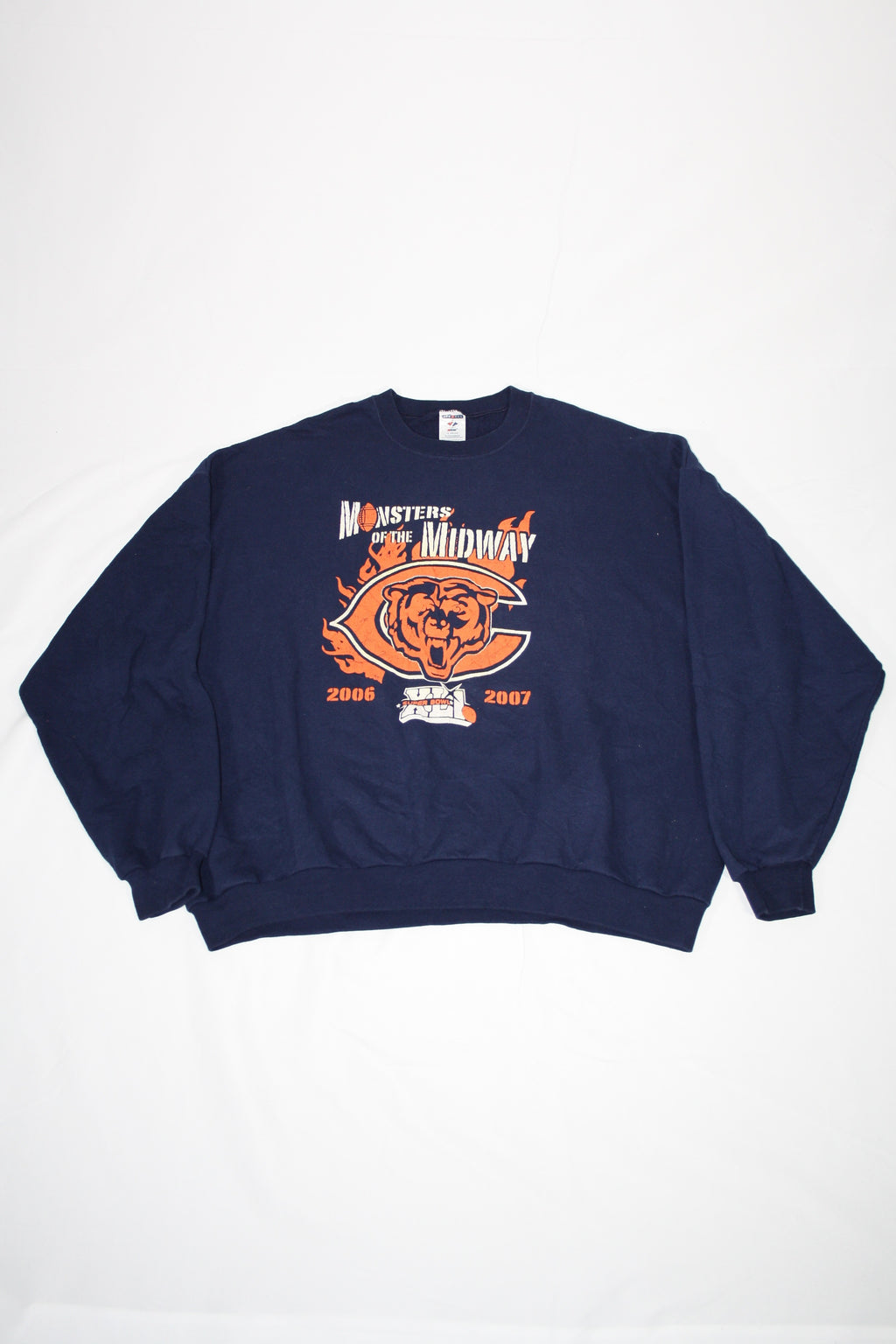 Vintage Monsters Of The Midway Super Bowl XLI Printed Sweater (2XL)