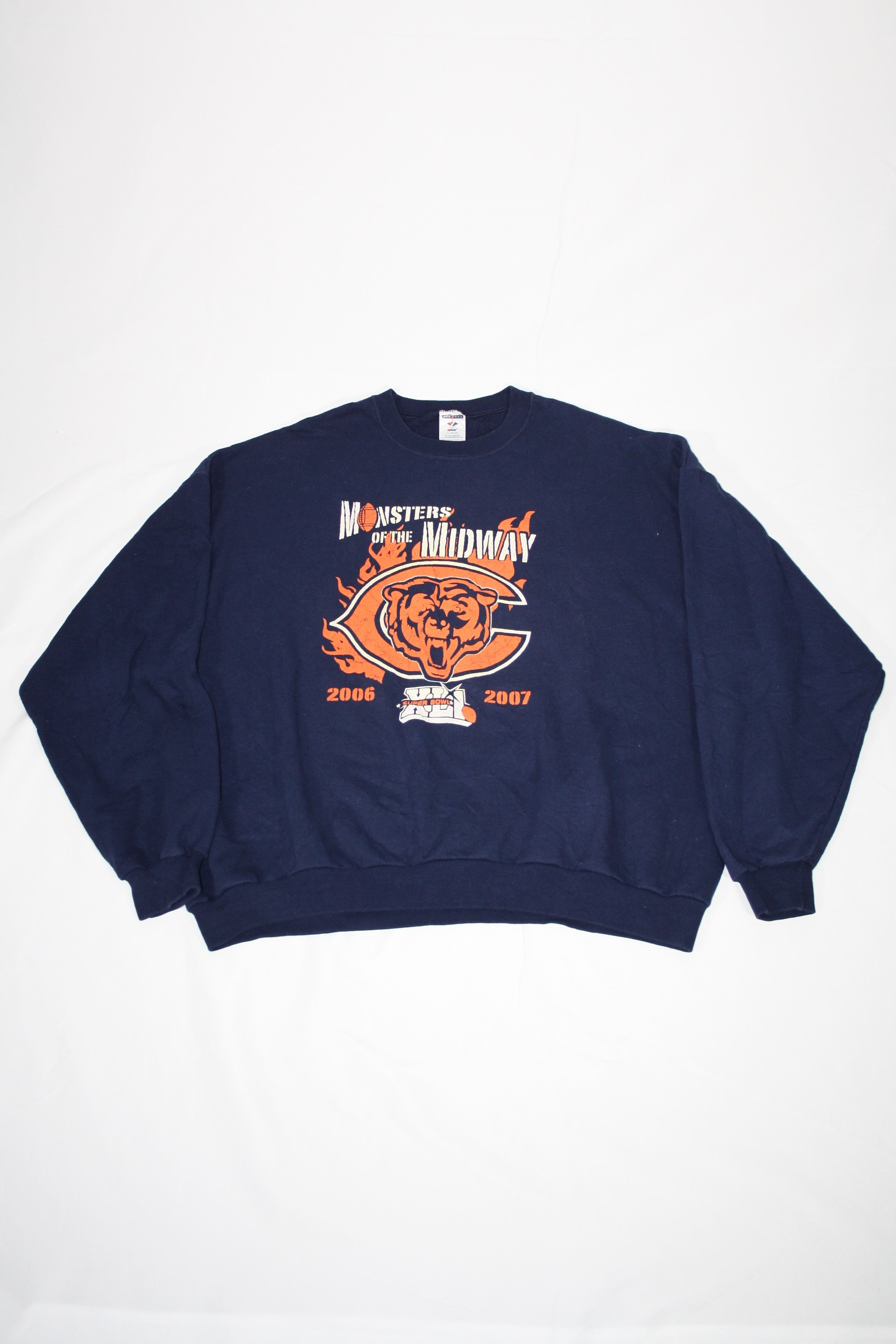 Vintage Monsters Of The Midway Super Bowl XLI Printed Sweater (2XL)