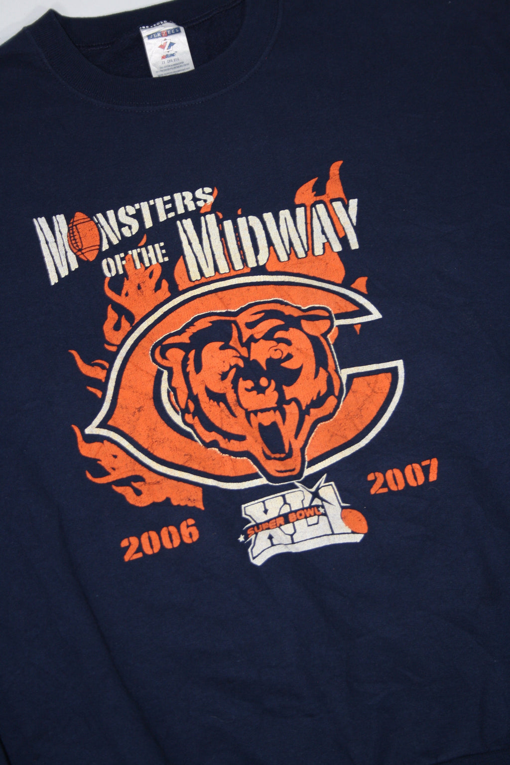 Vintage Monsters Of The Midway Super Bowl XLI Printed Sweater (2XL)