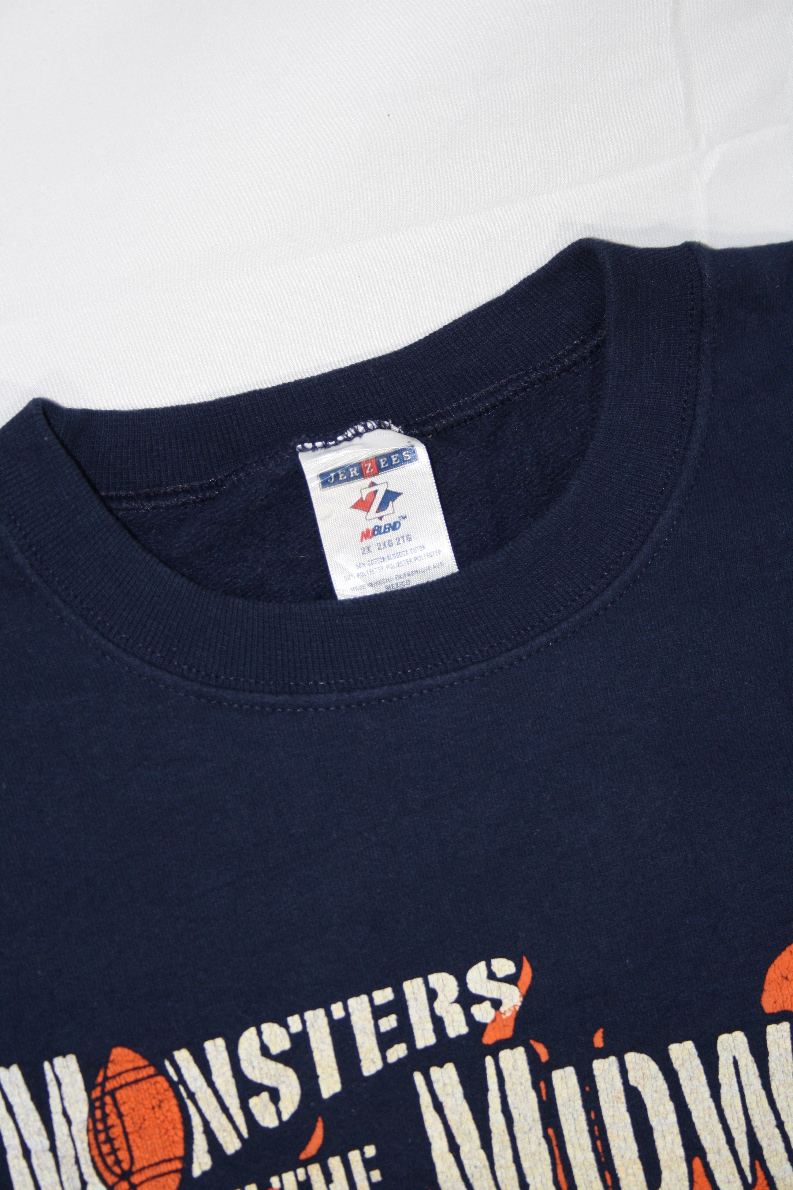 Vintage Monsters Of The Midway Super Bowl XLI Printed Sweater (2XL)