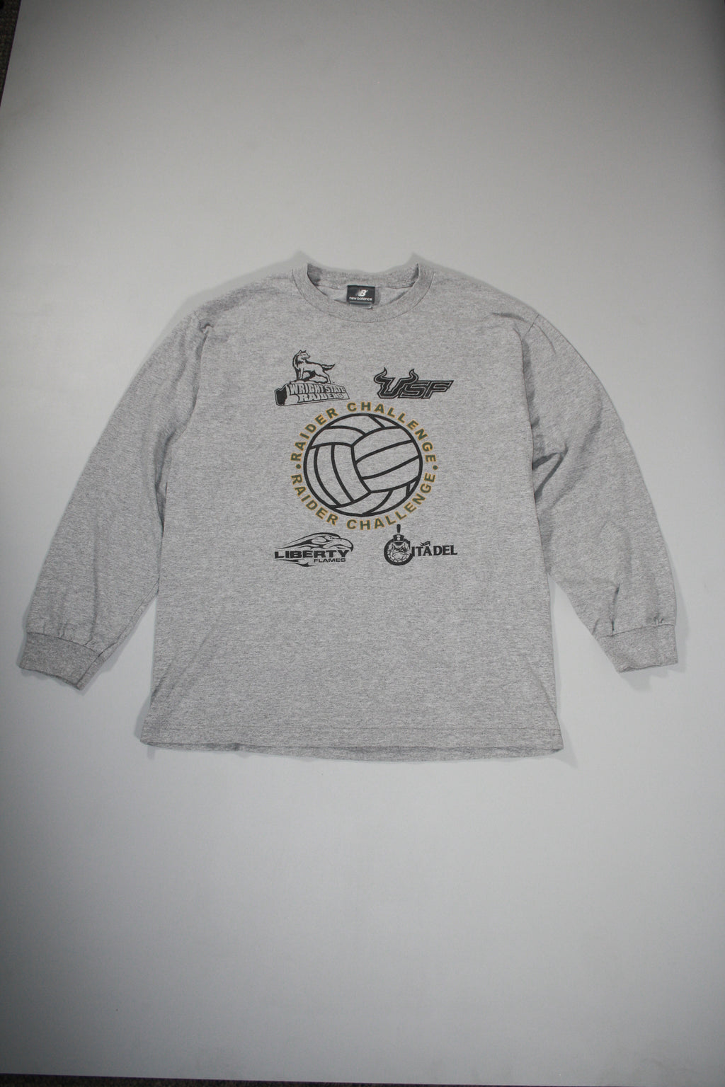 Vintage New Balance Raider Challenge Printed Long Sleeve (L)