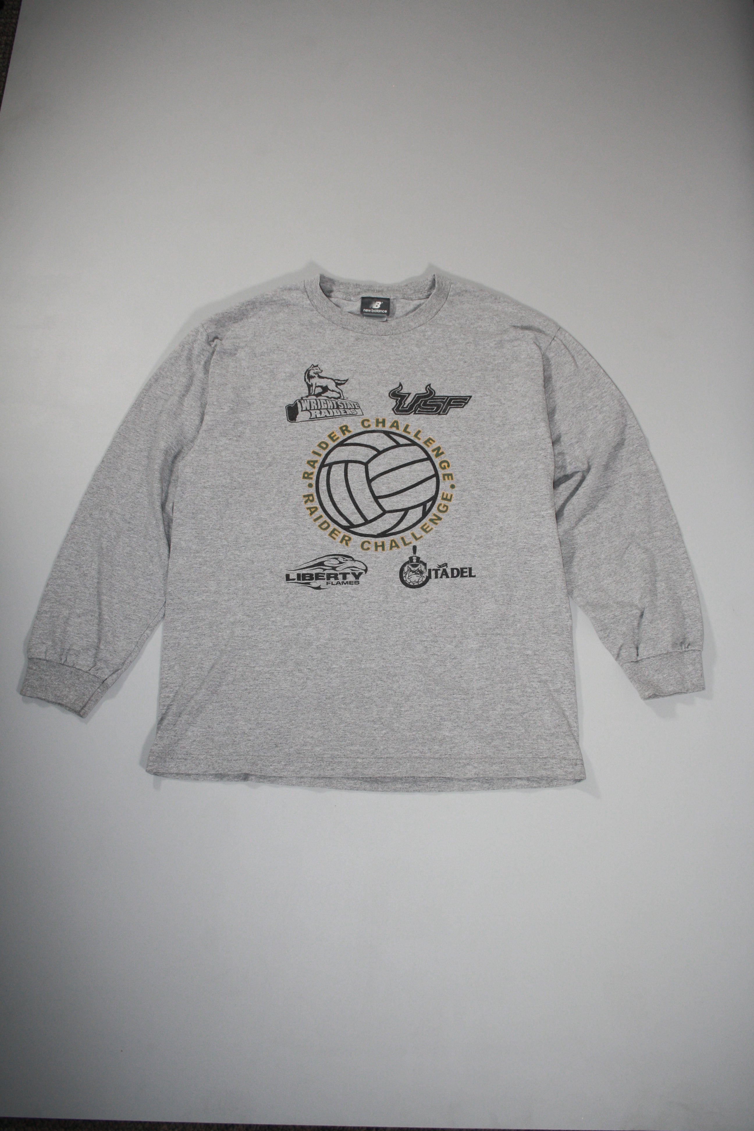 Vintage New Balance Raider Challenge Printed Long Sleeve (L)