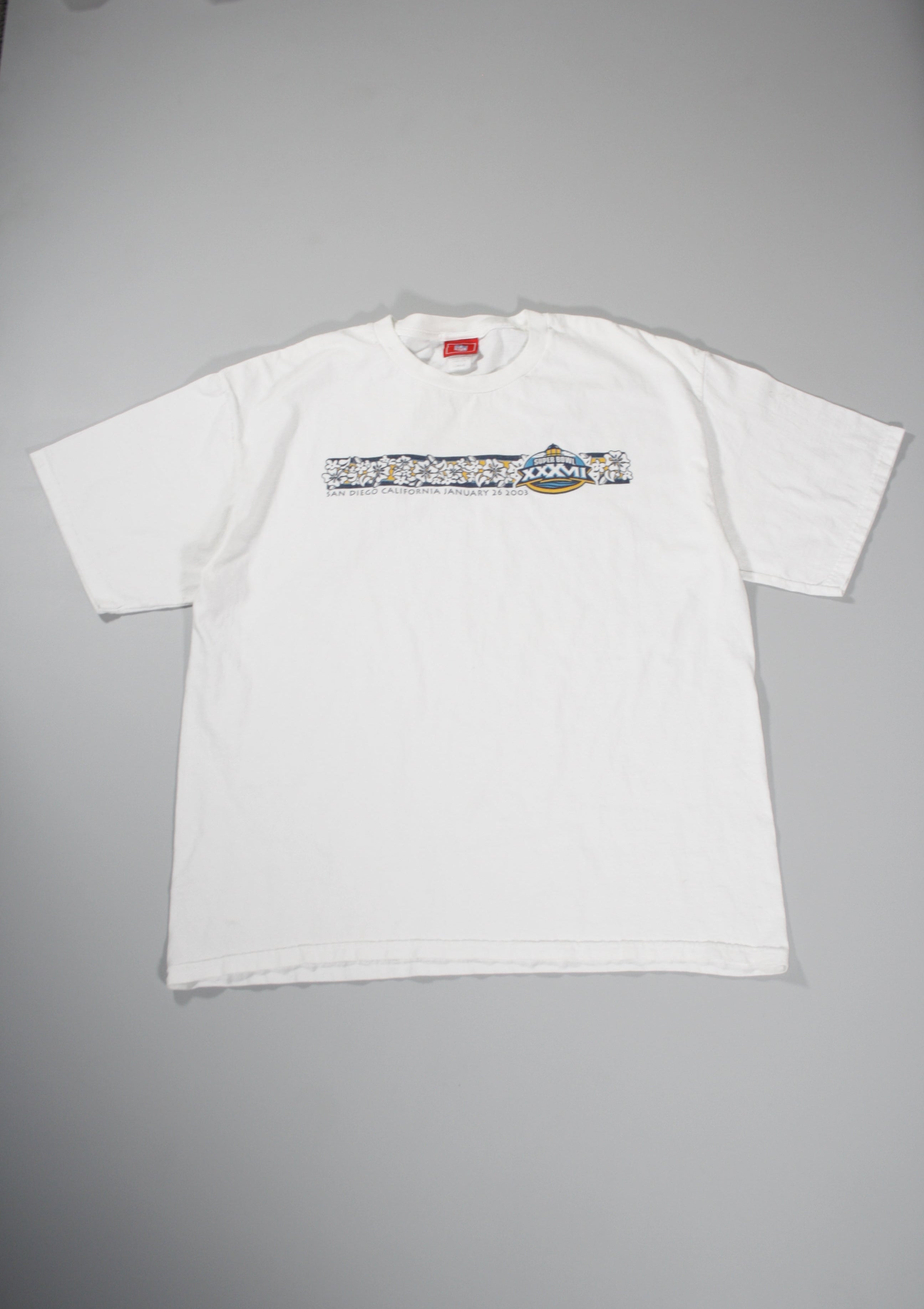 Vintage San Diego California '2003' Super Bowl Printed Tee (XL)