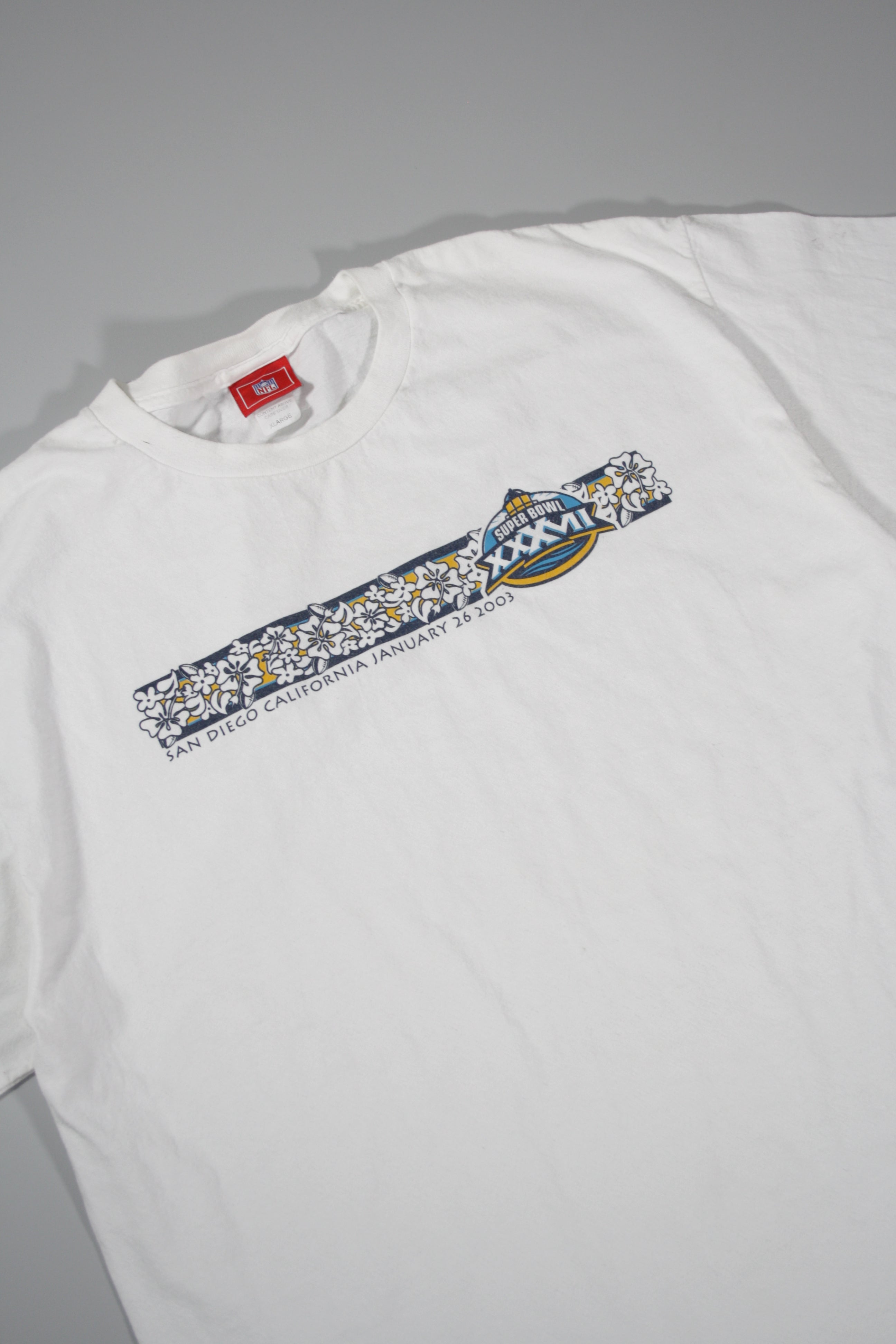 Vintage San Diego California '2003' Super Bowl Printed Tee (XL)