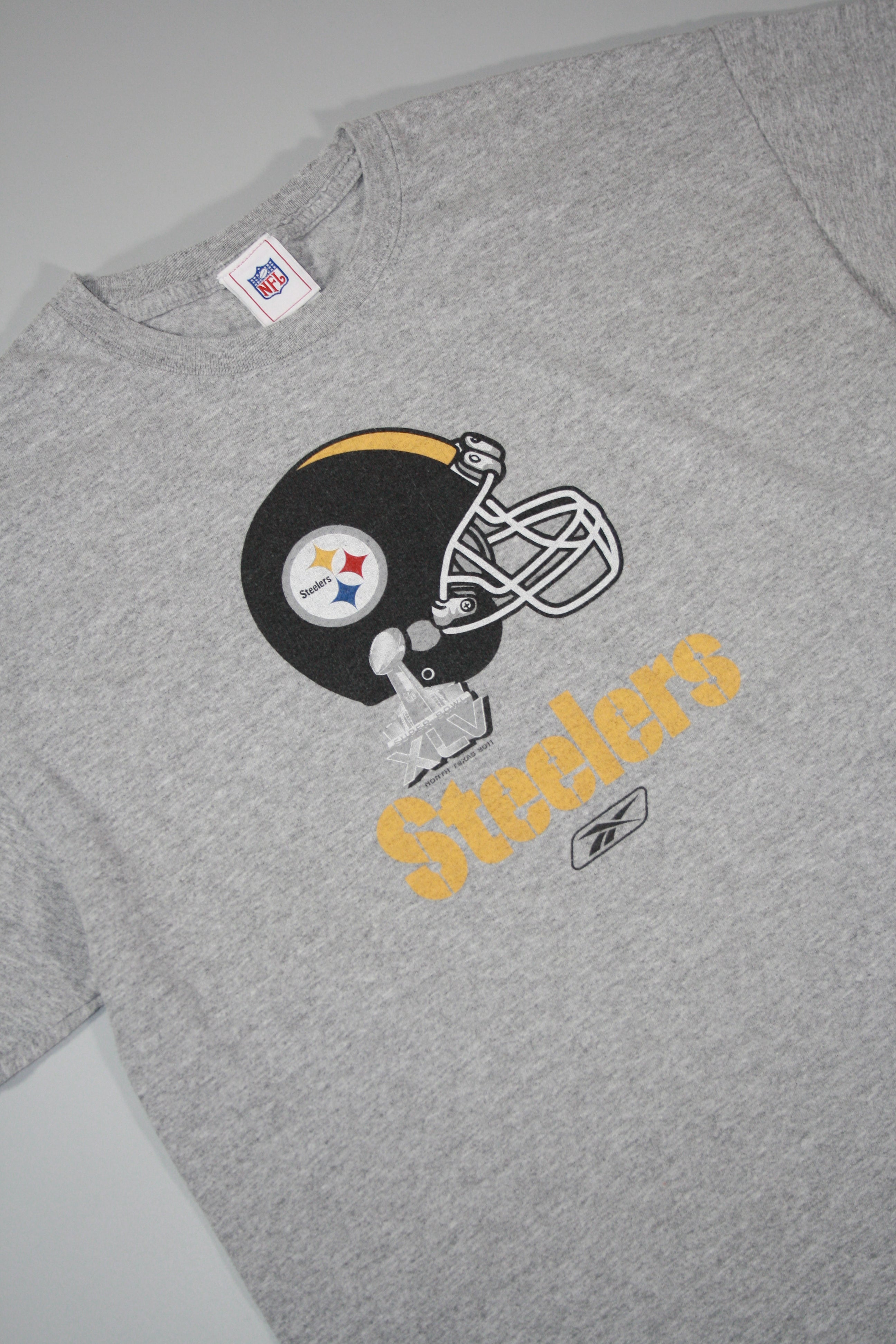 Vintage Steelers North Texas '2011' Super Bowl Printed Tee (L)