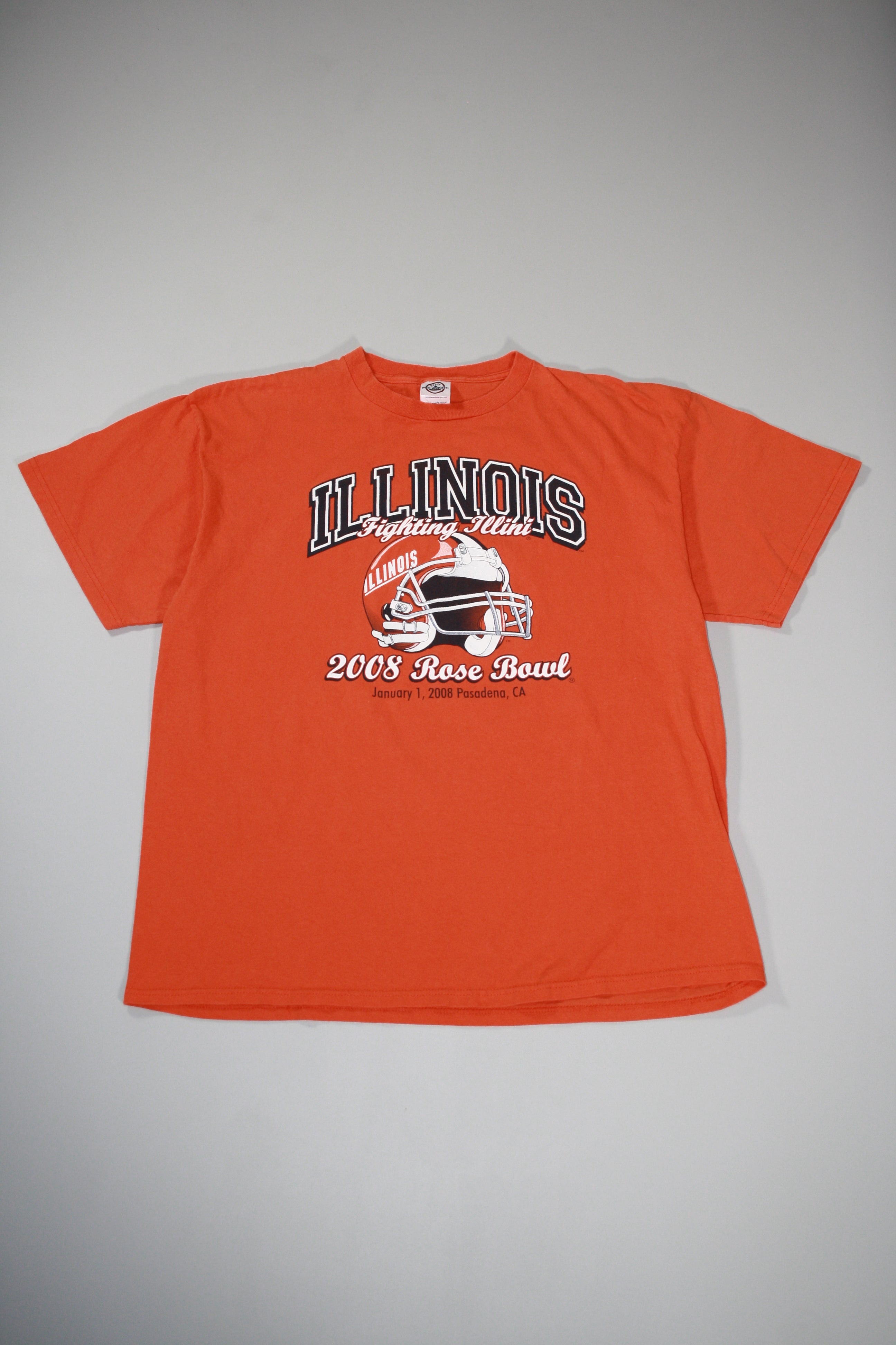 Vintage Illinois '2008' Rose Bowl Printed Tee (XL)