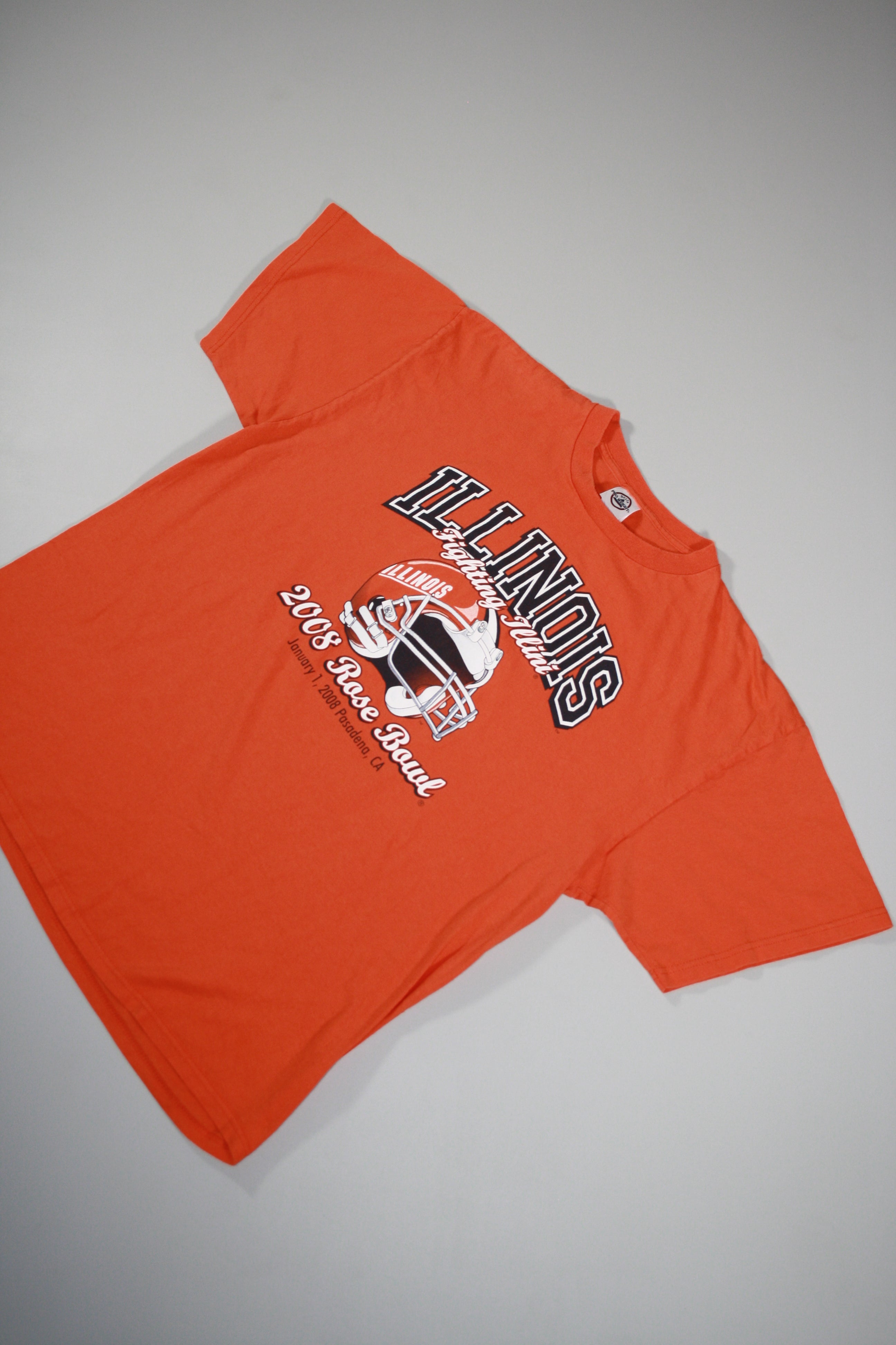 Vintage Illinois '2008' Rose Bowl Printed Tee (XL)
