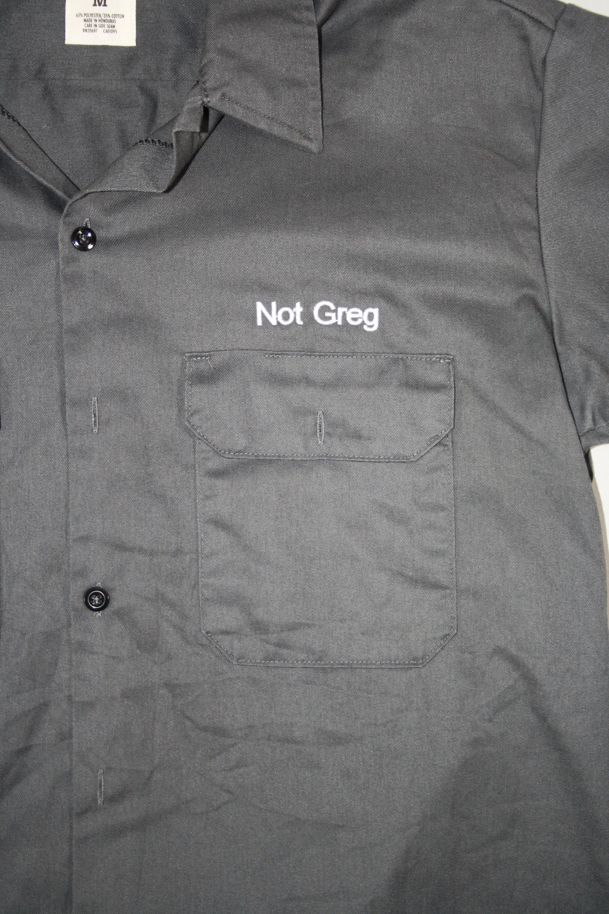Vintage Dickies 'Not Greg' Embroidered Shirt (L)